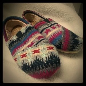 Toms Classics, Multicolor Aztec print fleece-lined